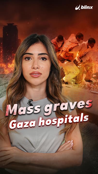 Mass graves Gaza hospitals